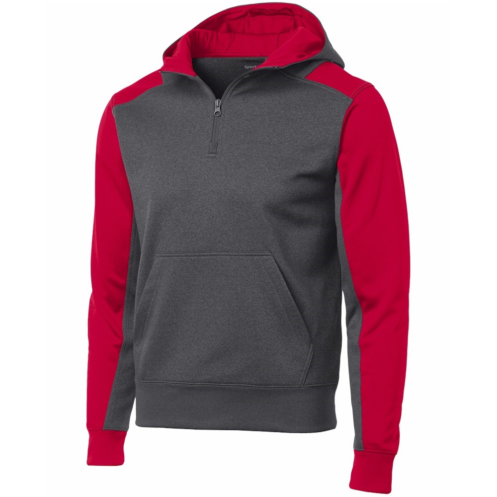 Sport-Tek Fleece 1/4 Zip Hooded Sweatshirt